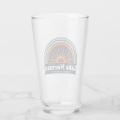 Lake Norman North Carolina Rainbow Glas (Achterkant)