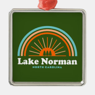 Lake Norman North Carolina Rainbow Metalen Ornament
