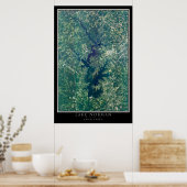 Lake Norman North Carolina Satellite Poster Map (Keuken)