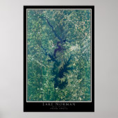 Lake Norman North Carolina Satellite Poster Map (Voorkant)