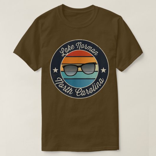 Lake Norman North Carolina Souvenir T-shirt (Design voorkant)