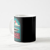 Lake Norman Retro Varend Nc Koffiemok (Voorkant links)