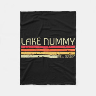Lake Nummy New Jersey Grappige Vissen Camping Zome Fleece Deken