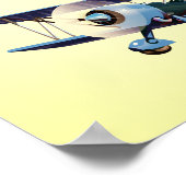 Lake Oahe South Dakota-kaart Poster (Hoek)