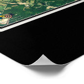 Lake Oconee Georgia Satellite Poster Map (Hoek)