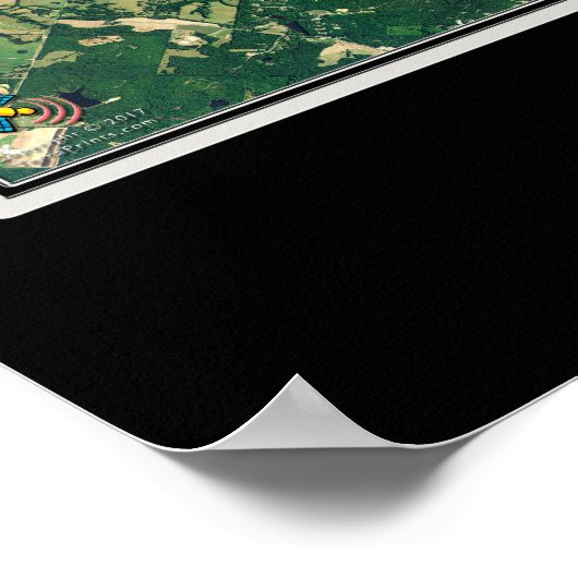 Lake Oconee Georgia Satellite Poster Map (Hoek)