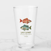 Lake Oconee Georgia vis drinken bar Glas (Voorkant)