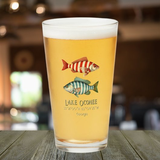 Lake Oconee Georgia vis drinken bar Glas