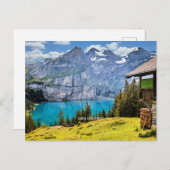 Lake Oeschinen, Zwitserland Feestdagenkaart (Voorkant / Achterkant)
