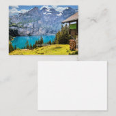 Lake Oeschinen, Zwitserland Notitiekaartje (Voorkant / Achterkant)