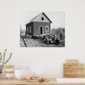 Lake of the Bossen Mobile Home, 1930 Poster (Keuken)