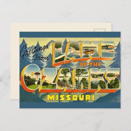 Lake of the Ozarks Ansichtkaart  Briefkaart (Voorkant / Achterkant)