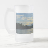 Lake Of The Ozarks Blue Sunset Frosted Glass Beer Matglas Bierpul (Links)