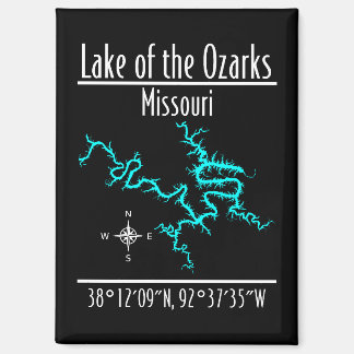 Lake of the Ozarks Missouri Coördinaten Magneet