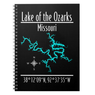 Lake of the Ozarks Missouri Coördinaten Notitieboe Notitieboek