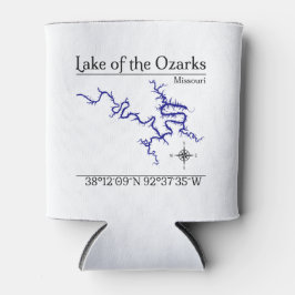 Lake of the Ozarks Missouri Kaart Boottocht Kan Ko Blikjeskoeler