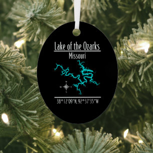 Lake of the Ozarks Missouri Metalen Ovaal Ornament