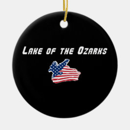 Lake of the Ozarks Missouri Patriottische Adelaar Keramisch Ornament