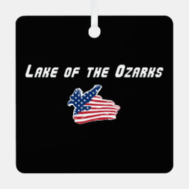Lake of the Ozarks Missouri Patriottische Adelaar Metalen Ornament