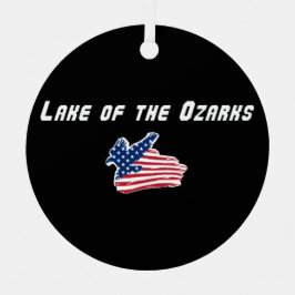 Lake of the Ozarks Missouri Patriottische Adelaar Metalen Ornament