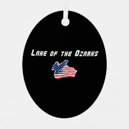 Lake of the Ozarks Missouri Patriottische Adelaar Metalen Ornament