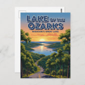 Lake of the Ozarks Missouri Reizen Briefkaart (Voorkant / Achterkant)