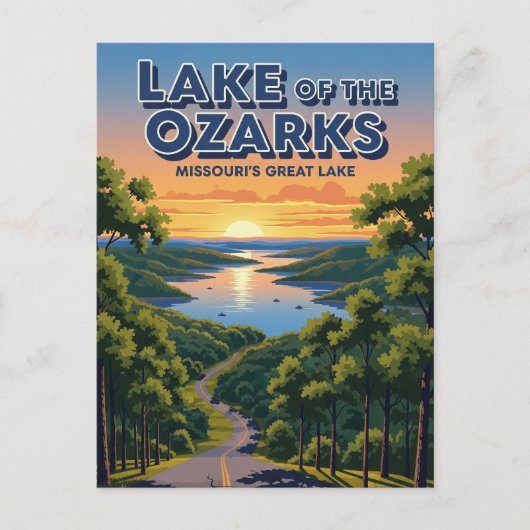 Lake of the Ozarks Missouri Reizen Briefkaart (Voorkant)