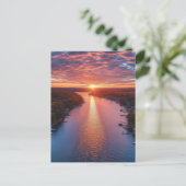 Lake of the Ozarks zwart-wit Feestdagenkaart (Staand voorkant)