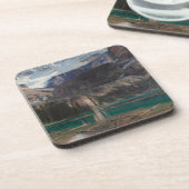 Lake O'Hara van John Singer Sargent, Victoriaans k Bier Onderzetter (Linkerzijde)