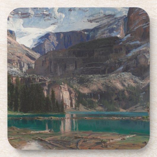 Lake O'Hara van John Singer Sargent, Victoriaans k Bier Onderzetter (Voorkant)