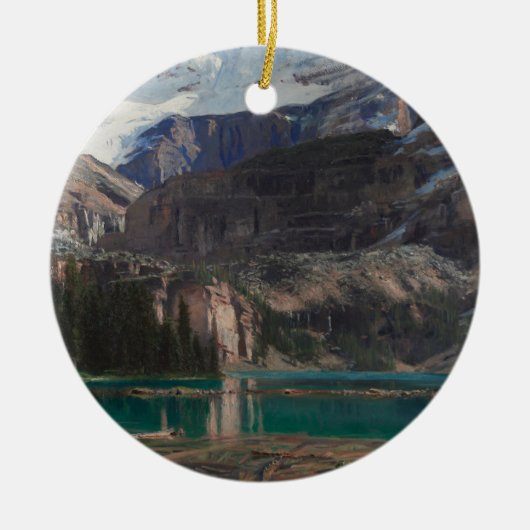 Lake O'Hara van John Singer Sargent, Victoriaans k Keramisch Ornament (Voorkant)