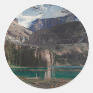 Lake O'Hara van John Singer Sargent, Victoriaans k Ronde Sticker