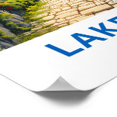 Lake Ohrid Albanië Reisprint Poster (Hoek)