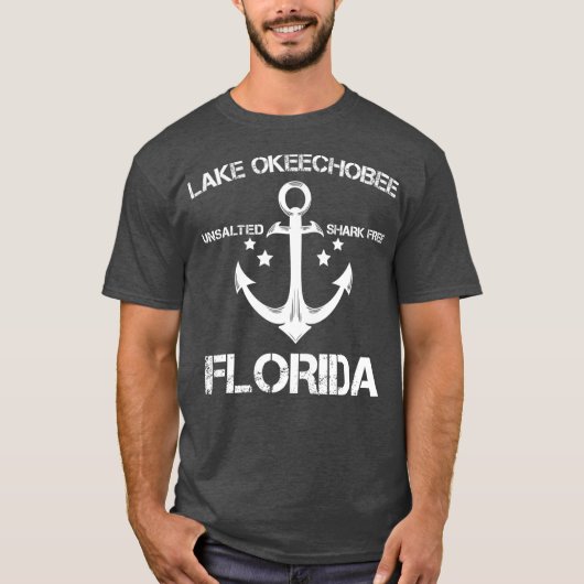 LAKE OKEECHOBEE FLORIDA Funny Vist Camping T-shirt (Voorkant)