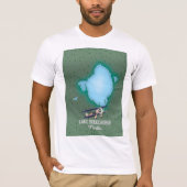 Lake Okeechobee Florida kaart. T-shirt (Voorkant)