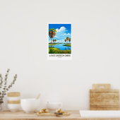 Lake Okeechobee Florida Reisprint Poster (Keuken)