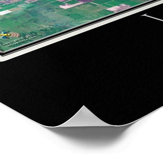 Lake Okeechobee Florida Satellite Poster Map (Hoek)