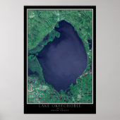 Lake Okeechobee Florida Satellite Poster Map (Voorkant)
