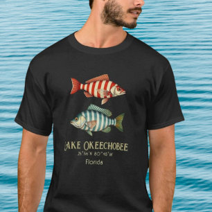 Lake Okeechobee Florida scheepsvaart vis kleding T-shirt