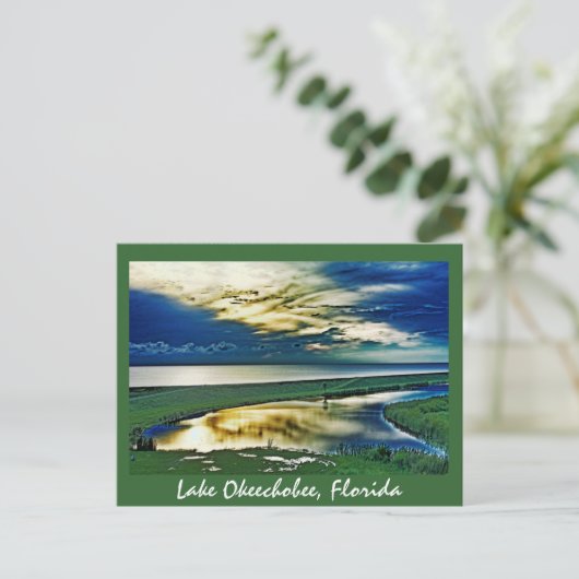 Lake Okeechobee, Florida, VS Briefkaart (Staand voorkant)