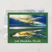 Lake Okeechobee, Florida, VS Briefkaart (Voorkant / Achterkant)