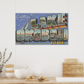 Lake Okoboji, Iowa - Grote letterscènes Poster (Keuken)