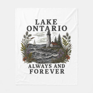 Lake Ontario altijd en voor altijd Fleece Deken