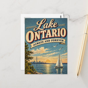 Lake Ontario Altijd En Voor Altijd Vintage Briefkaart