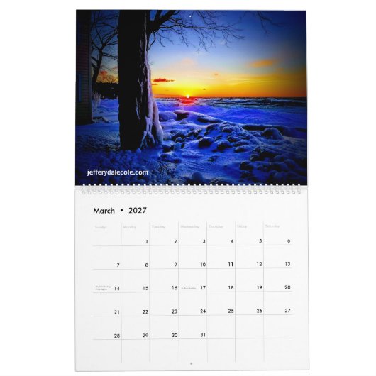 Lake Ontario Calendar Kalender (Mar 2027)