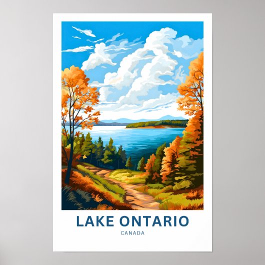 Lake Ontario Canada Reisprint Poster (Voorkant)