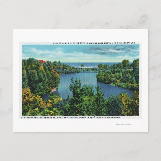 Lake Ontario & Durand Eastman Park Briefkaart (Voorkant)
