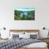 Lake Ontario & Durand Eastman Park Canvas Afdruk (Insitu (Slaapkamer))