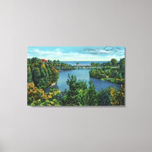 Lake Ontario & Durand Eastman Park Canvas Afdruk (Voorkant)