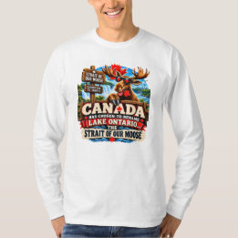 Lake Ontario is Nu de Straat van onze Eland Grappi T-shirt